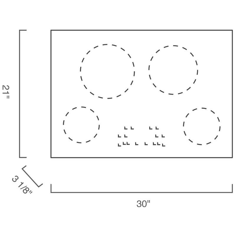 Blomberg 30 in. 4-Burner Electric Cooktop - Black, , hires