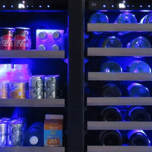 XO 30 in. Built-In/Freestanding Combo Wine & Beverage Center with Dual Zones & Digital Control - Custom Panel Ready, Custom Panel Required, hires