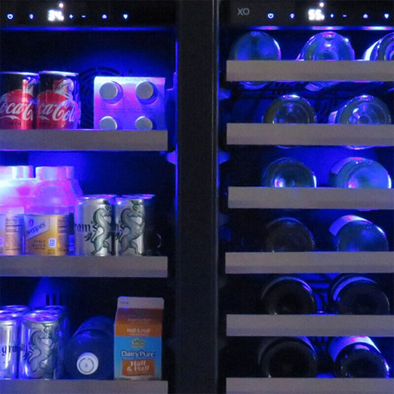 XO 30 in. Built-In/Freestanding Combo Wine & Beverage Center with Dual Zones & Digital Control - Custom Panel Ready, Custom Panel Required, hires