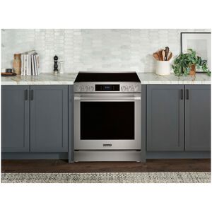 Frigidaire Professional 30 in. 6.2 cu. ft. Smart Air-Fry True European Convection Steam Oven Electric Range with Smoothtop Burners - Stainless Steel, , hires