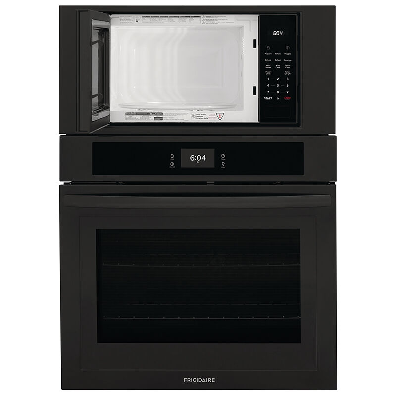 Frigidaire 30 in. 6.9 cu. ft. Electric Microwave/Wall Oven Combo with Standard Convection & Sensor Cooking - Black, Black, hires