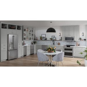 Cafe 30 in. 6.7 cu. ft. Smart Air Fry True European Convection Double Oven Slide-In Electric Range with 5 Induction Burners - Stainless Steel, Stainless Steel, hires