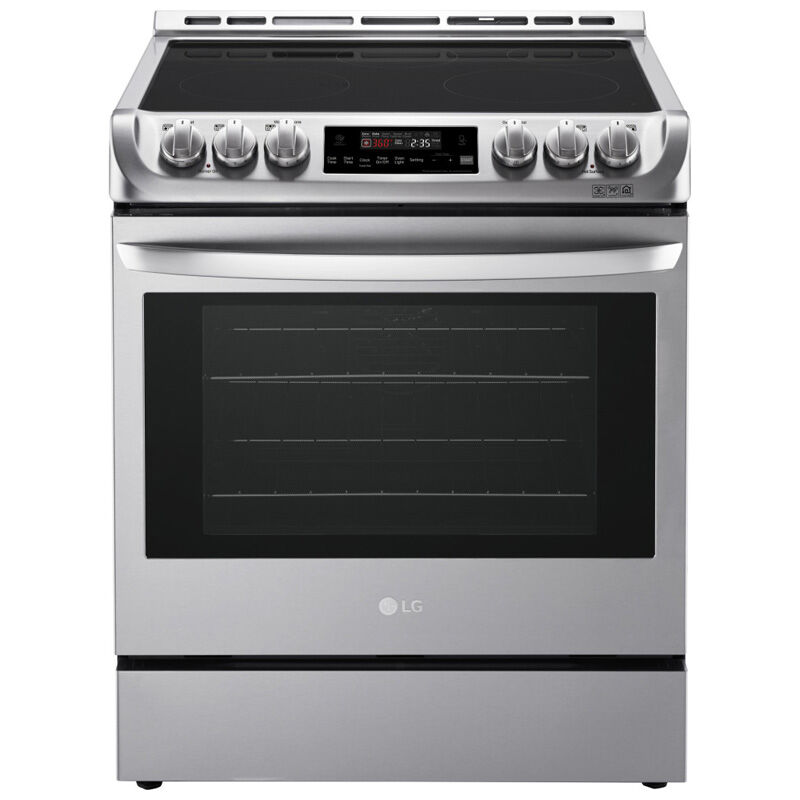 Electric Range With 5 Smoothtop Burners, Slide In Range Too Tall For Countertop