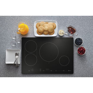 GE Profile 30 in. 4-Burner Induction Cooktop with Simmer Burner & Power Burner - Black, , hires