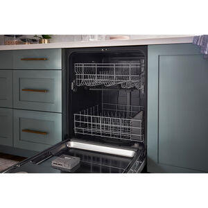 Whirlpool 24 in. Built-In Dishwasher with Top Control, 55 dBA Sound Level, 14 Place Settings, 4 Wash Cycles & Sanitize Cycle - Stainless Steel, Stainless Steel, hires