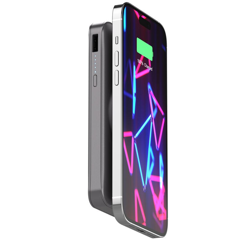 JourneyMag - All-in-One Magnetic Wireless Battery Pack for iPhone 16, 15, 14, 13 & 12 series - Built-in AC Adapter - 20W PD - 10,000mAh, , hires