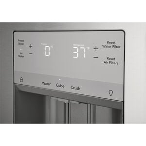 Frigidaire 36 in. 22.6 cu. ft. Counter Depth French Door Refrigerator with Ice & Water Dispenser - Stainless Steel, , hires