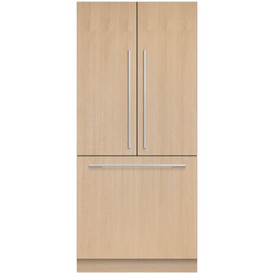 Fisher & Paykel Series 7 36 in. 16.8 cu. ft. Built-In Smart Counter Depth French Door Refrigerator with Ice Maker - Custom Panel Ready | RS36A80J1N