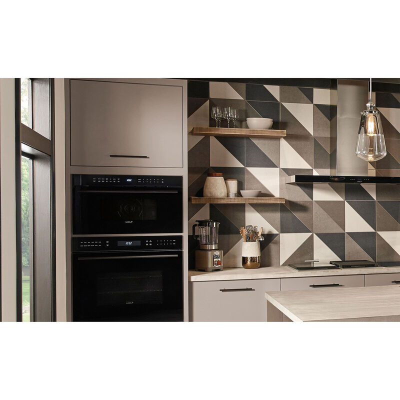 Wolf M Series 30 in. 1.6 cu. ft. 900W Built-In Microwave with Convection & Sensor Cooking - Black, , hires