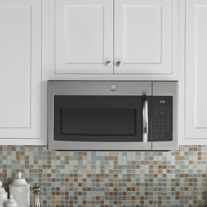 GE 30 in. 1.6 cu. ft. 1000W Over-the-Range Microwave with 300 CFM - Stainless Steel, Stainless Steel, hires