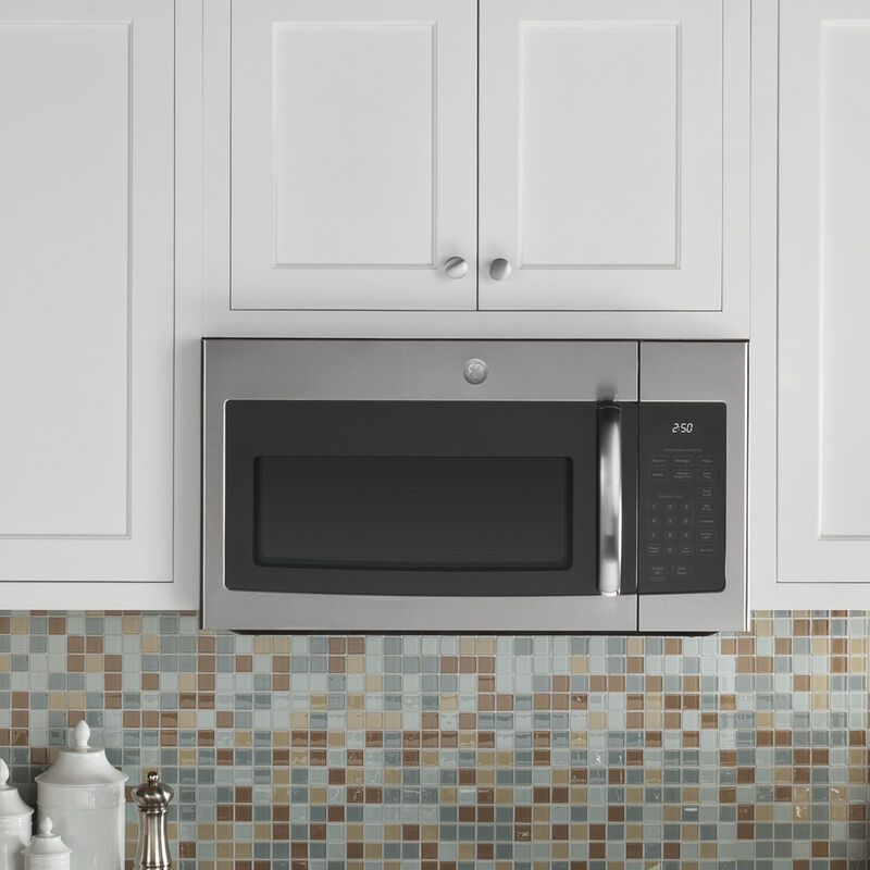 GE 30 in. 1.6 cu. ft. 1000W Over-the-Range Microwave with 300 CFM - Stainless Steel, Stainless Steel, hires