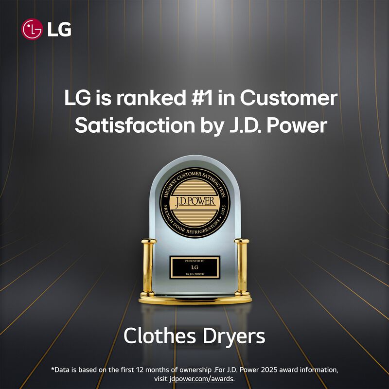 LG 27 in. 7.3 cu. ft. Smart Gas Dryer with AI Sensor Dry - Alphine White, Alpine White, hires