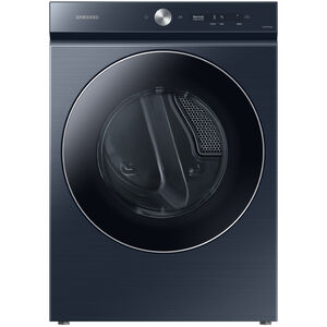 Samsung Bespoke 27 in. 7.6 cu ft. Smart Stackable Electric Dryer with AI Optimal Dry, Super Speed Dry, Sensor Dry, Sanitize & Steam Cycle - Brushed Navy, Brushed Navy, hires