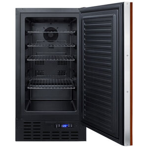 Summit 18" 2.7 Cu. Ft. Built-In Upright Compact Freezer with Adjustable Shelves & Digital Control - Custom Panel Ready, , hires