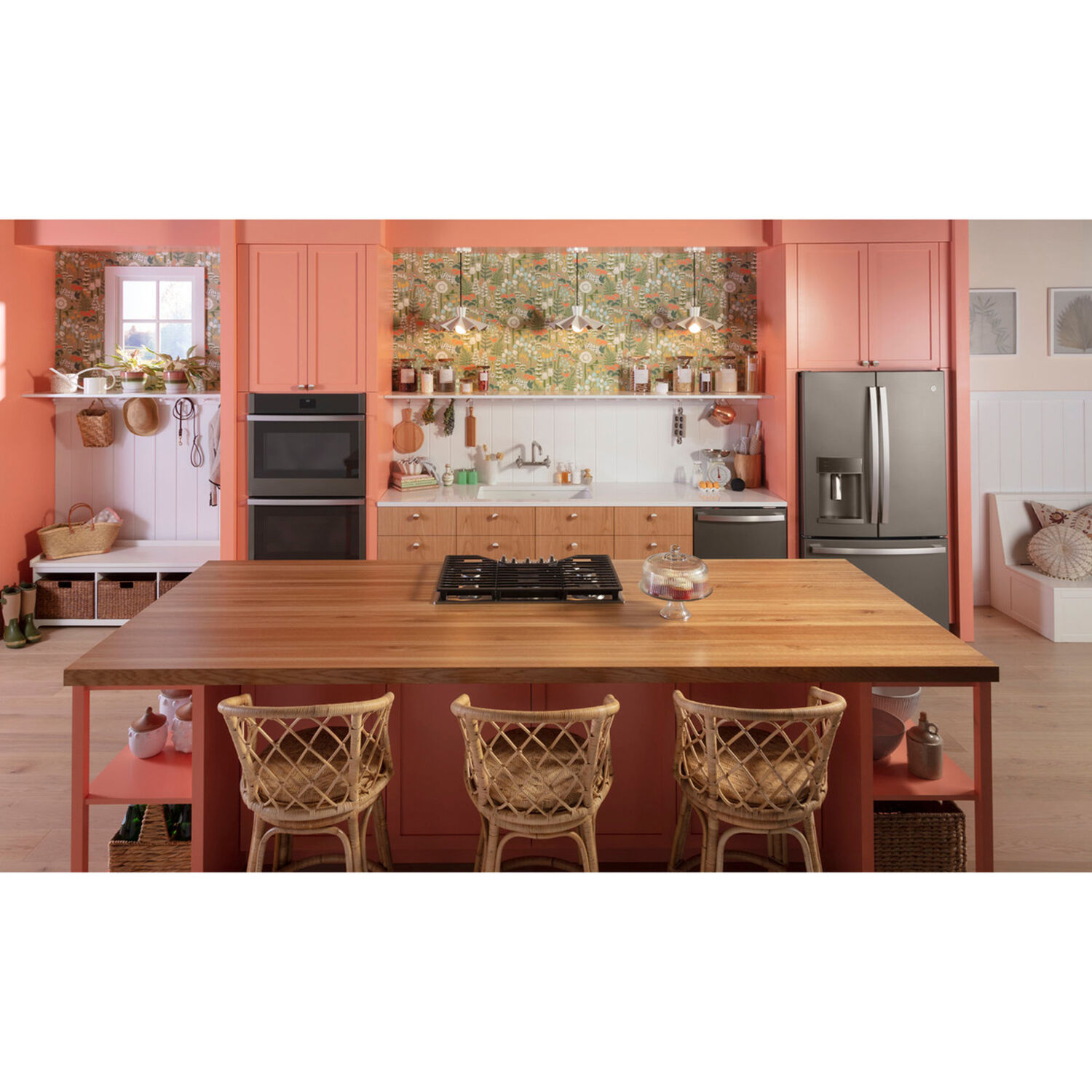 GE 30 in. 5-Burner Natural Gas Cooktop with Simmer Burner & Power