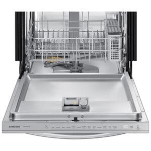 Samsung 24 in. Top Control Smart Dishwasher with 46 dBa Sound Level, 3rd-Rack, AutoRelease & Pocket - Stainless Steel, , hires