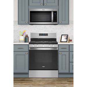 Whirlpool 30 in. 1.9 cu. ft. 1000W Over-the-Range Microwave with 300 CFM & Sensor Cooking - Stainless Steel, Stainless Steel, hires