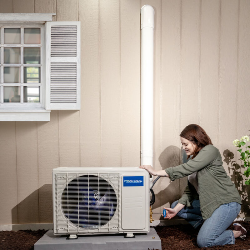 MRCOOL 4th Gen DIY 36,000 BTU 230V Single-Zone Smart Ductless Mini-Split Air Conditioner with Heat & 25 ft. Install Kit for up to 1500 Sq. Ft., , hires