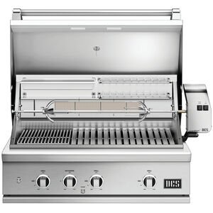 DCS Series 9 36 in. 3-Burner Built-In Natural Gas Grill with Rotisserie, Sear Burner & Smoke Box - Stainless Steel, , hires