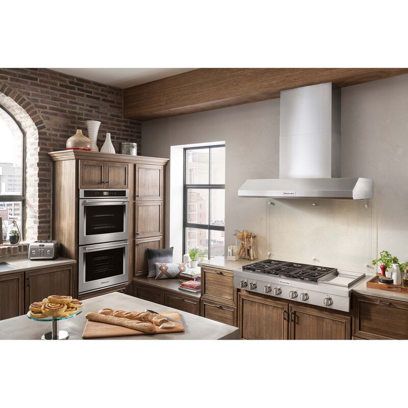 KitchenAid 48 in. 6-Burner Natural Gas Rangetop with Griddle, Simmer Burner & Power Burner - Stainless Steel, , hires