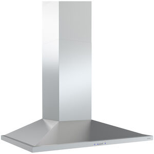 Zephyr Anzio Series 30 in. Chimney Style Range Hood with 5 Speeds, 600 CFM, Convertible Venting & 2 LED Lights - Stainless Steel, , hires