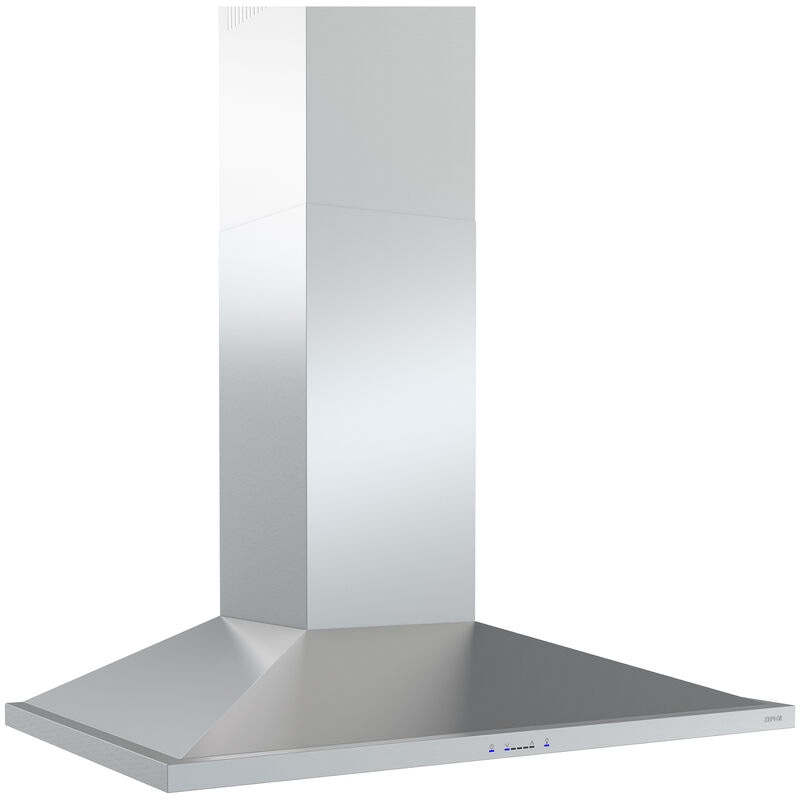 Zephyr Anzio Series 30 in. Chimney Style Range Hood with 5 Speeds, 600 CFM, Convertible Venting & 2 LED Lights - Stainless Steel, , hires