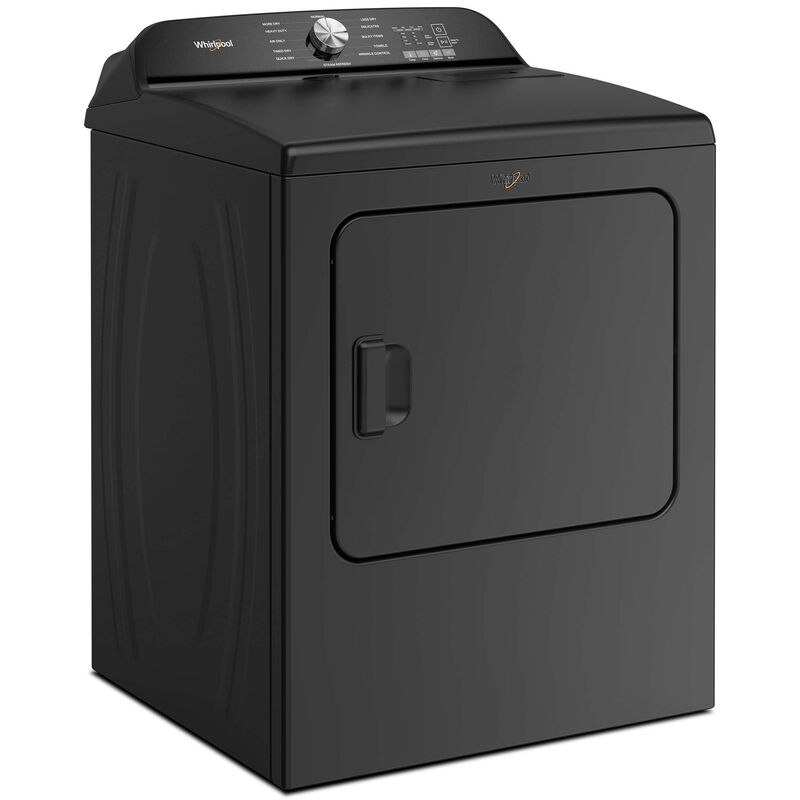 Whirlpool 29 in. 7.0 cu. ft. Electric Dryer with Wrinkle Shield Option, Steam Cycle & Sensor Dry - Volcano Black, Volcano Black, hires