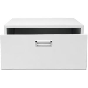 Equator Universal Laundry Pedestal for 24" Washer, Dryer & Combo with Storage Drawer - White, , hires