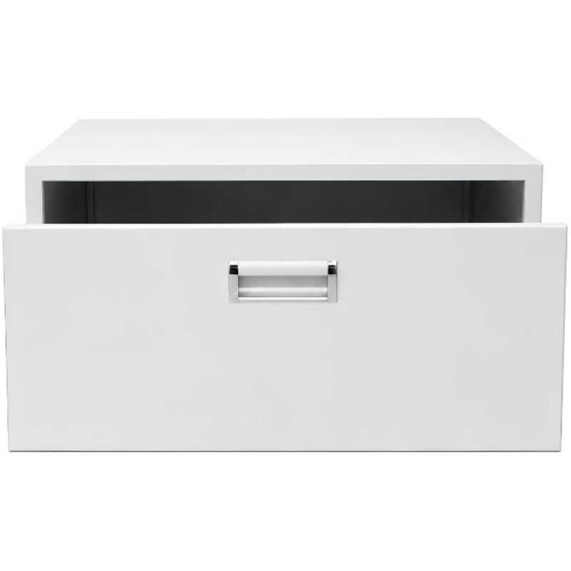 Equator Universal Laundry Pedestal for 24" Washer, Dryer & Combo with Storage Drawer - White, , hires