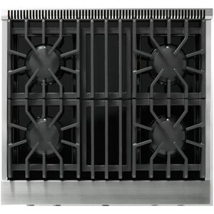 Viking 5 Series 30 in. 4.0 cu. ft. Standard Convection Gas Range with 4 Sealed Burners - Stainless Steel - Liquid Propane Gas, Polished Chrome Trim Option, , hires