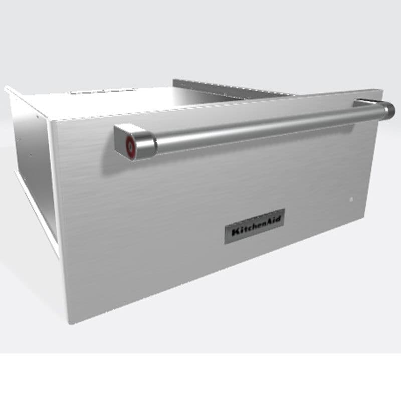 KitchenAid 24 in. 1.1 cu. ft. Warming Drawer with Humidity Control - Stainless Steel, , hires