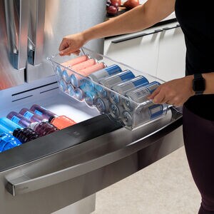 GE Profile 36 in. 28.7 cu. ft. Smart 4-Door French Door Refrigerator with Internal Water Dispenser - Fingerprint Resistant Stainless, , hires