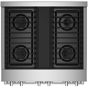 JennAir Noir Series 30 in. 4.1 cu. ft. Smart Convection Oven Freestanding Gas Range with 4 Sealed Burners - Stainless Steel, , hires