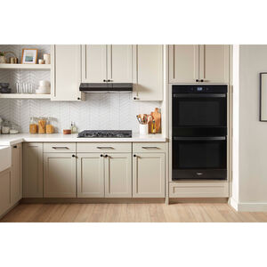 Whirlpool 27 in. 8.6 cu. ft. Electric Smart Double Wall Oven with Standard Convection & Self Clean - Black, , hires