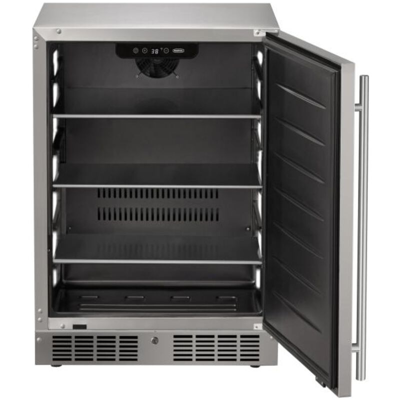 Marvel The Essential Collection 24 in. 5.1 cu. ft. Built-In Outdoor Undercounter Refrigerator - Stainless Steel, , hires