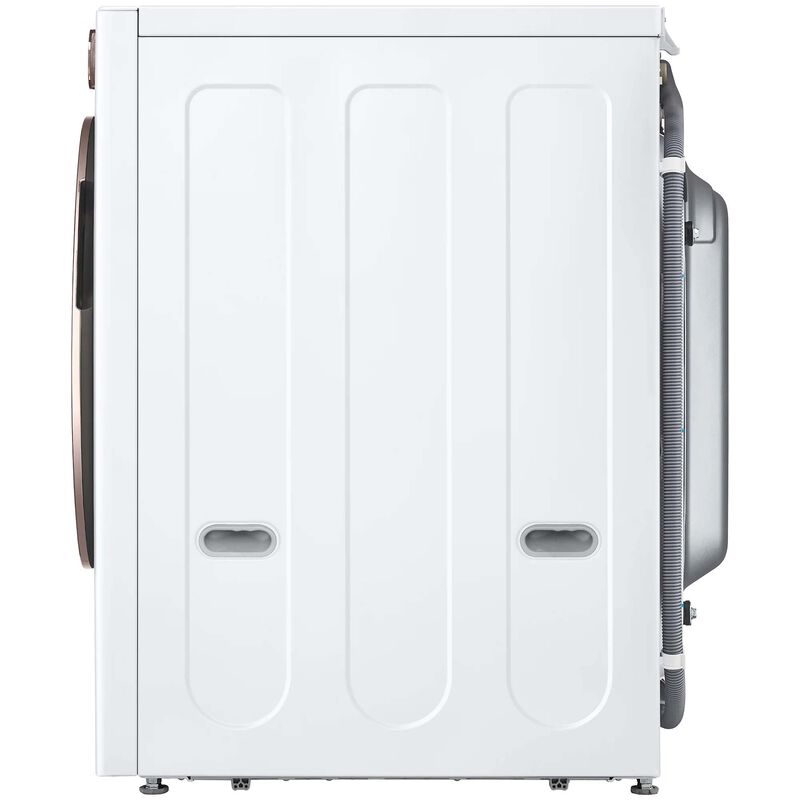 LG 27 in. 5.0 cu. ft. Smart Stackable Front Load Washer with AI DD Built-In Intelligence, TurboWash 360 Technology, Allergiene, Sanitize & Steam Wash Cycle - White, White, hires