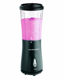 Hamilton Beach 14 Oz. Single Speed Countertop Blender with Plastic Jar & Travel Lid - Black, , hires