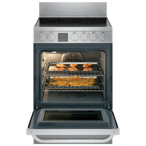 GE 24 in. 2.9 cu. ft. Standard Convection Electric Range with Smoothtop Burners - Stainless Steel, , hires
