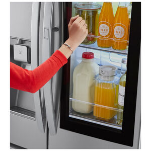 LG 36" 29.6 Cu. Ft. French Door Refrigerator with Ice & Water Dispenser - Stainless Steel, , hires