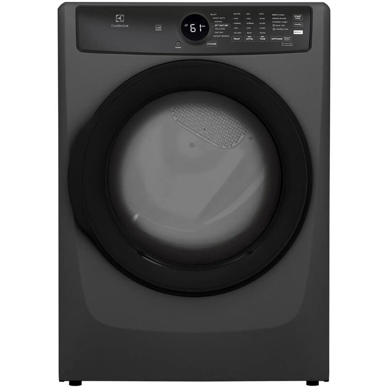 Electrolux 400 Series 27 in. 8.0 cu. ft. Stackable Electric Dryer with Sensor Dry, Sanitize & Steam Cycle - Titanium, , hires