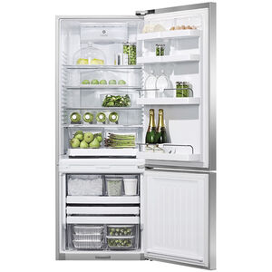 Fisher & Paykel Series 5 25 in. 13.5 cu. ft. Smart Counter Depth Bottom Freezer Refrigerator - Stainless Steel, , hires