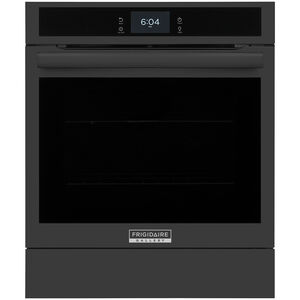 Frigidaire Gallery 24 in. 2.8 cu. ft. Steam Electric Single Wall Oven with True European Convection - Black, , hires