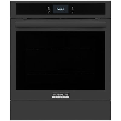 Frigidaire Gallery 24 in. 2.8 cu. ft. Steam Electric Single Wall Oven with True European Convection - Black | GCWS2438AB