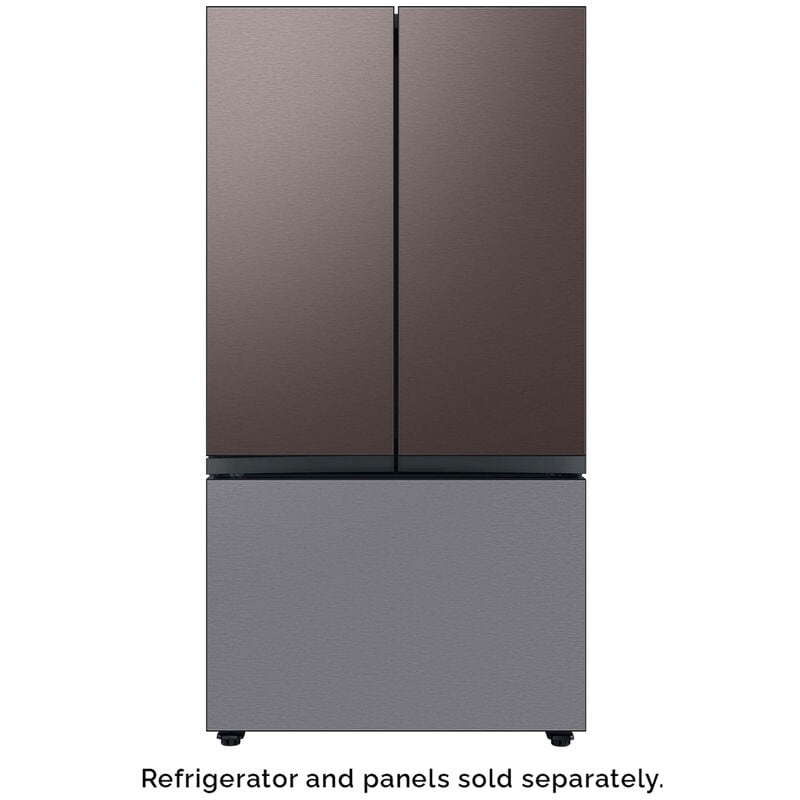 Samsung BESPOKE 3-Door French Door Bottom Panel for Refrigerators - Stainless Steel, , hires
