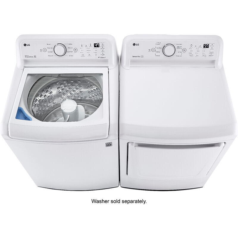 LG 27 in. 4.3 cu. ft. Top Load Washer with 4 Way Agitator TurboDrum Technology White