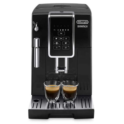 De'Longhi Dinamica Automatic Coffee & Espresso Machine with Iced Coffee + Manual Milk Frother | ECAM35020B