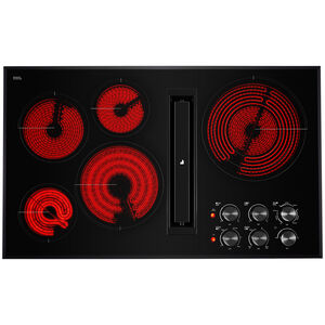 JennAir 36 in. Convertible Downdraft with 297 CFM, 3 Fan Speeds & Knobs Control - Black, , hires