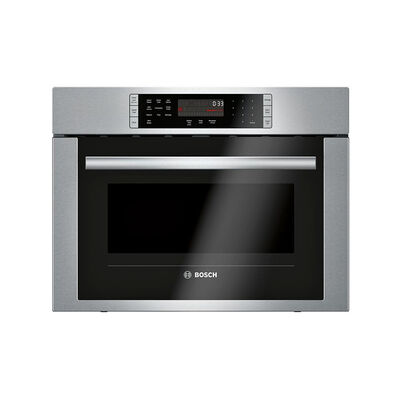Bosch 500 Series 24 in. 1.6 cu.ft Built-In Microwave with 10 Power Levels & Sensor Cooking Controls - Stainless Steel | HMC54151UC