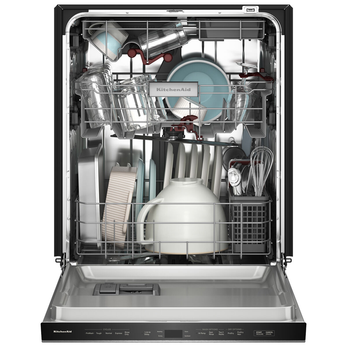 KitchenAid 24 in. Top Control Dishwasher with 44 dBA Sound Level