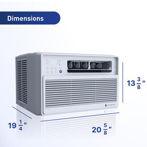 Friedrich Chill Premier Series 12,000 BTU Smart Energy Star Window Air Conditioner with Inverter, 3 Fan Speeds & Sleep Mode - White, , hires
